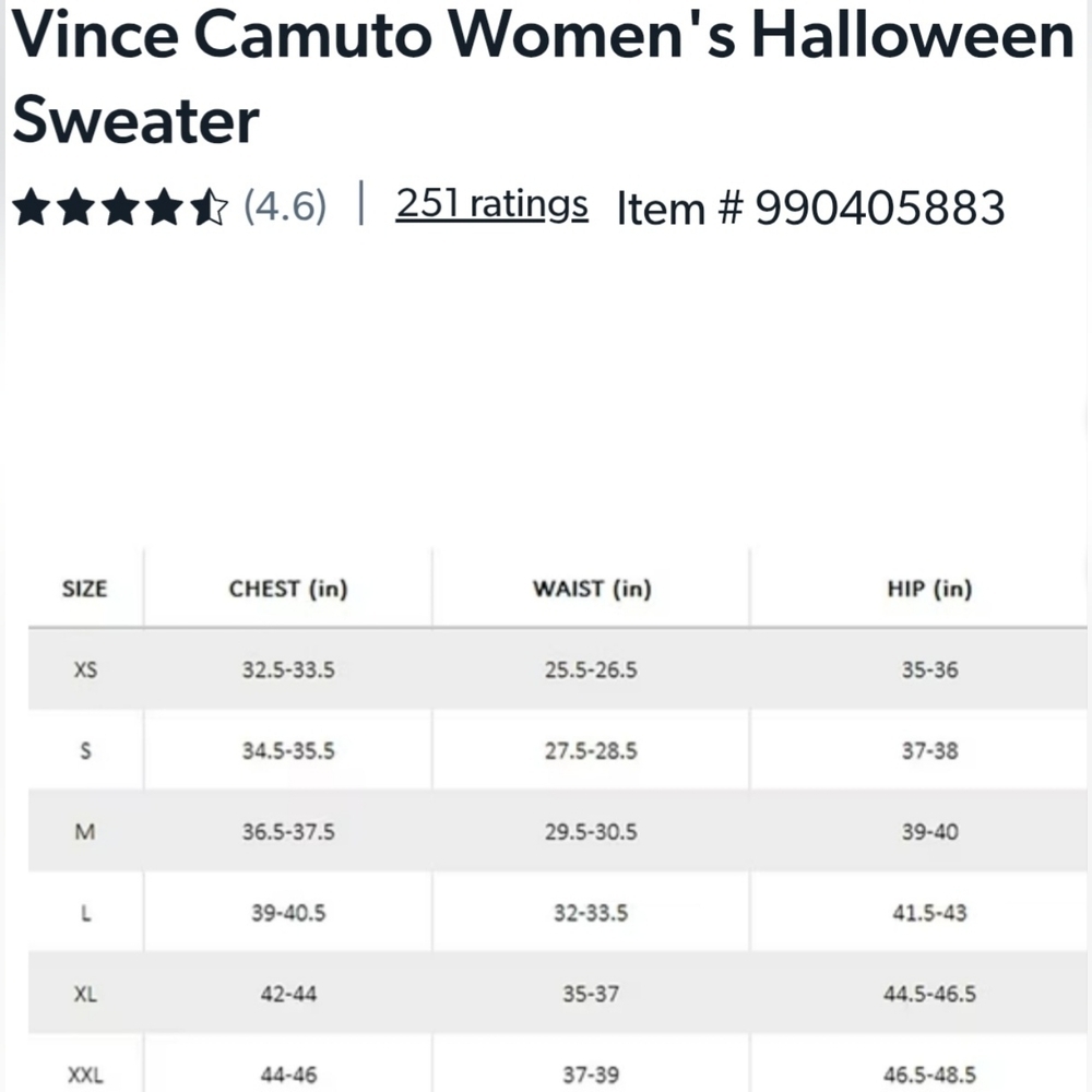 New Vince Camuto Black and White Ghost Knit Crewneck Sweater - Picture 6 of 6